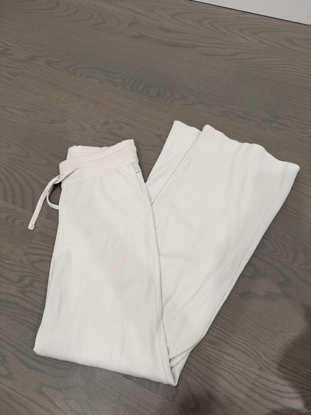 Gilly Hicks Waffle Knit Wide-Leg Pants